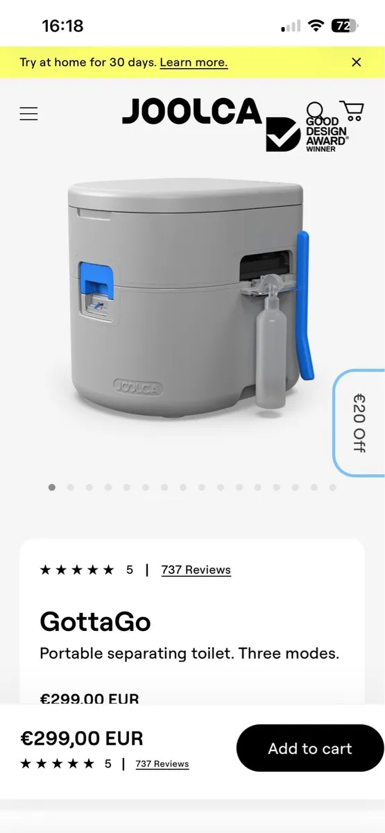 Camping / portable toilet - Image 1