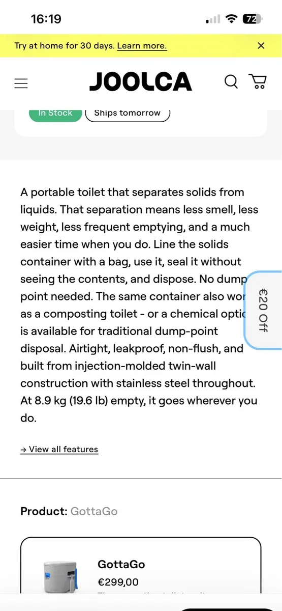 Camping / portable toilet - Image 2
