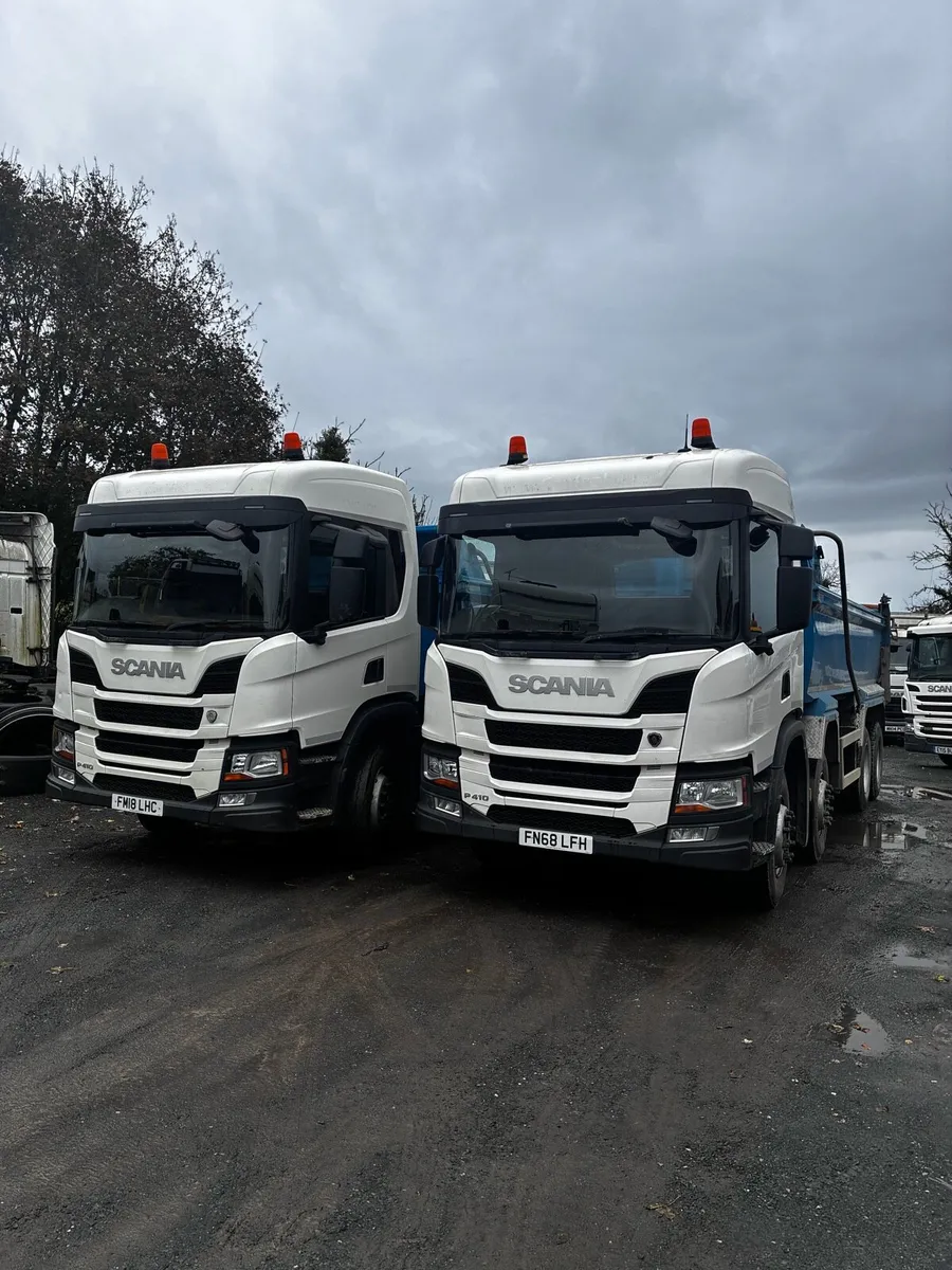 2 x scania p410 xt steel body tipper 2018 - Image 3