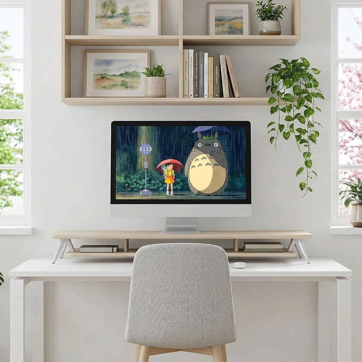Monitor Stand Riser for Laptop PC TV Desk - Image 4
