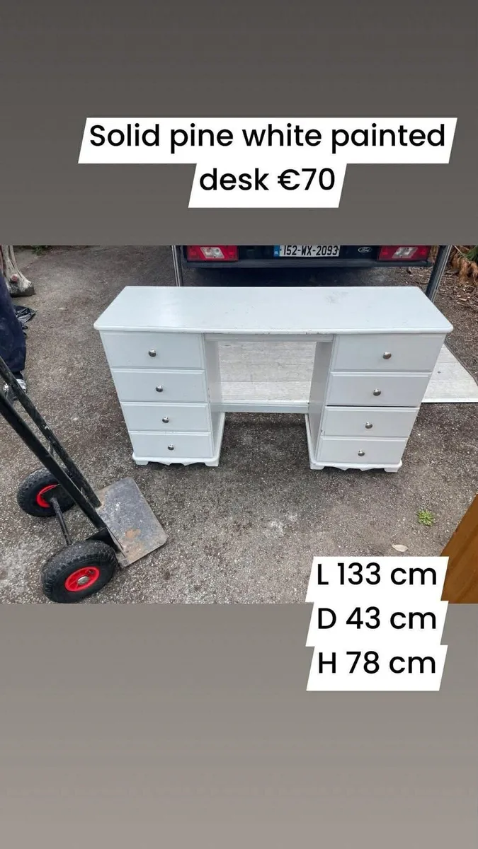 wooden study desk €70 - Image 2
