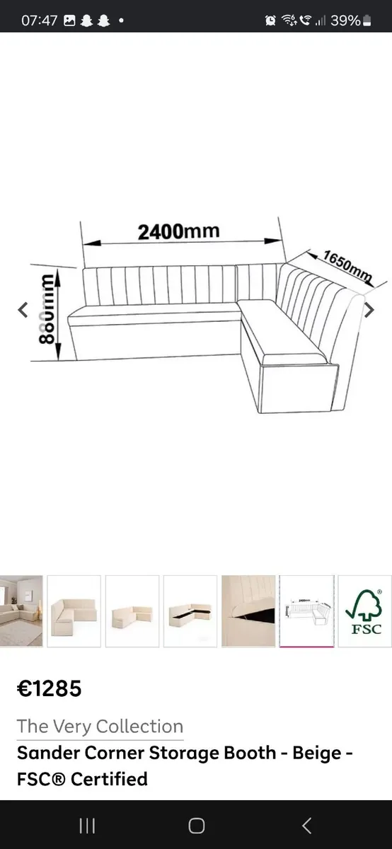 Dinning bench - Image 3