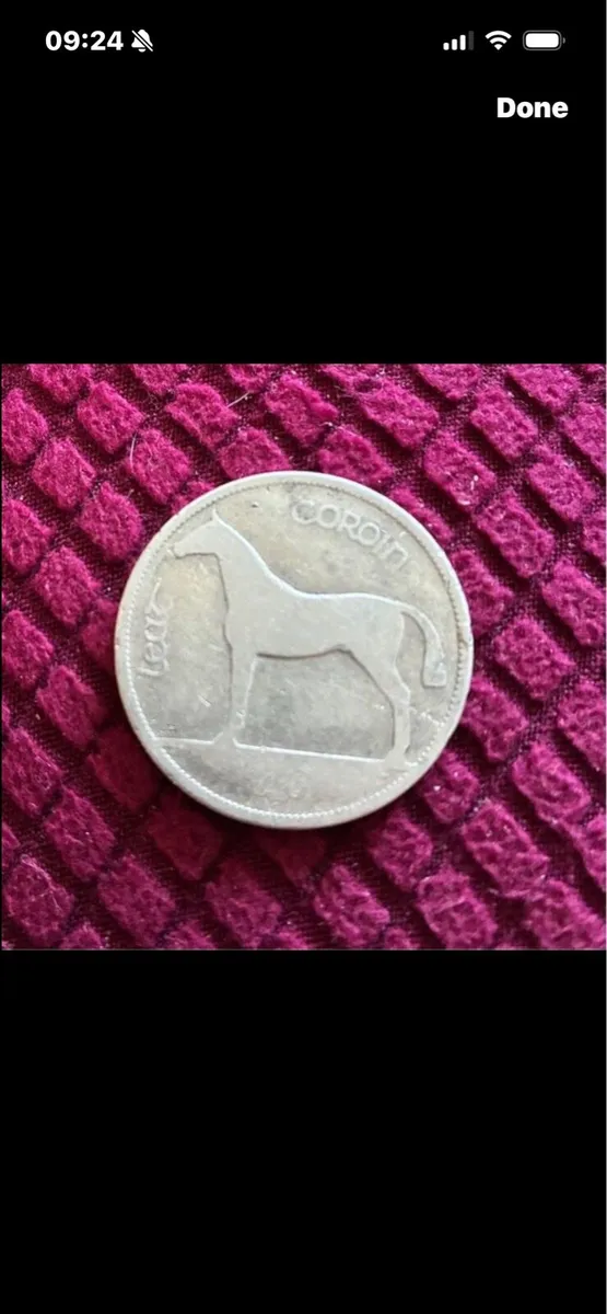 Very Rare 1828 Leath Coroin/ Half Crown - Image 1