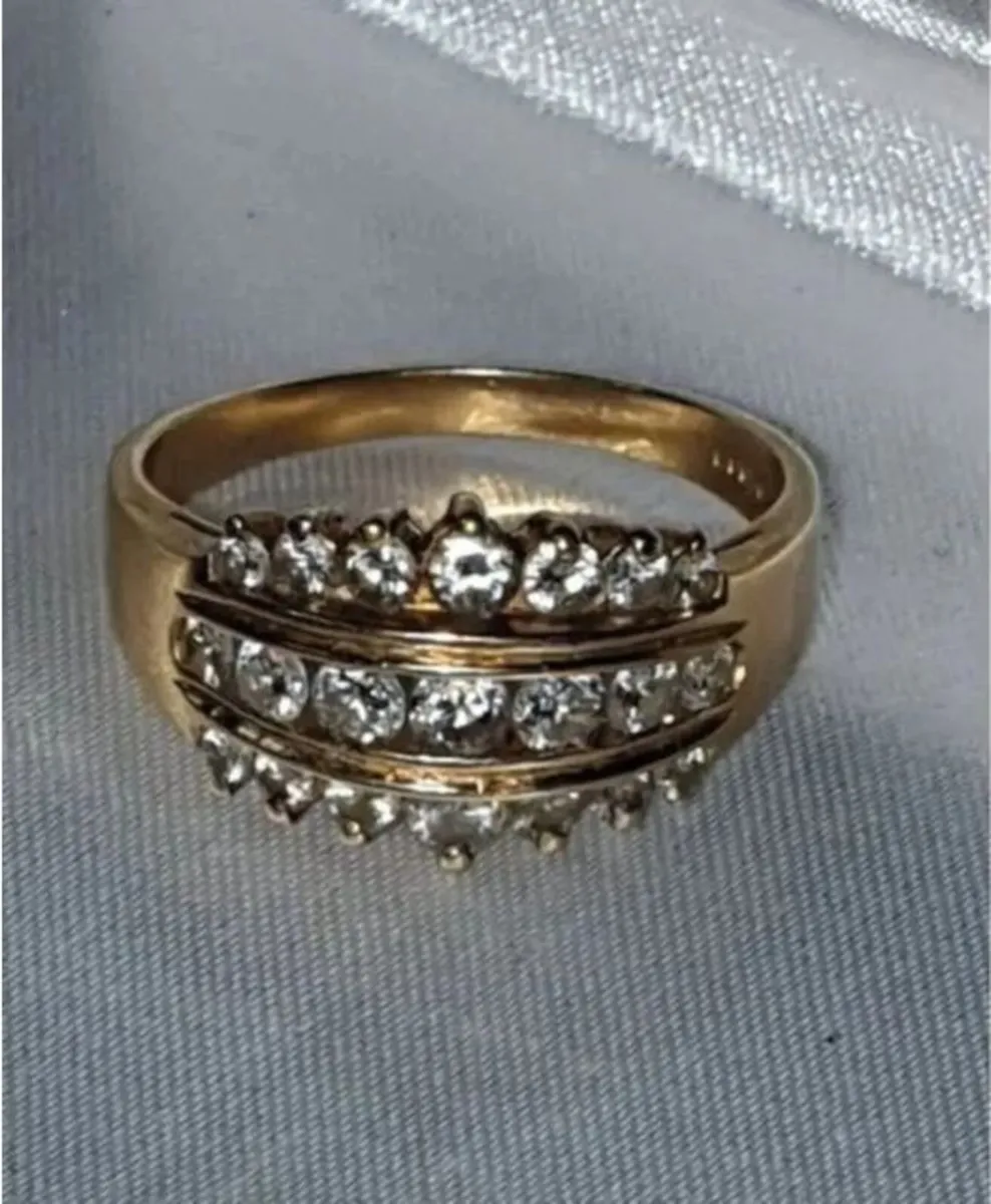 Vintage 18ct Gold & Diamond Ring - Image 4