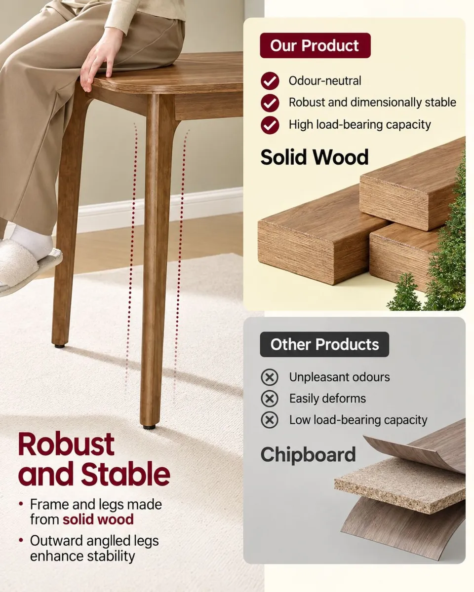Dining table with extendable table top - FREE P&P - Image 4