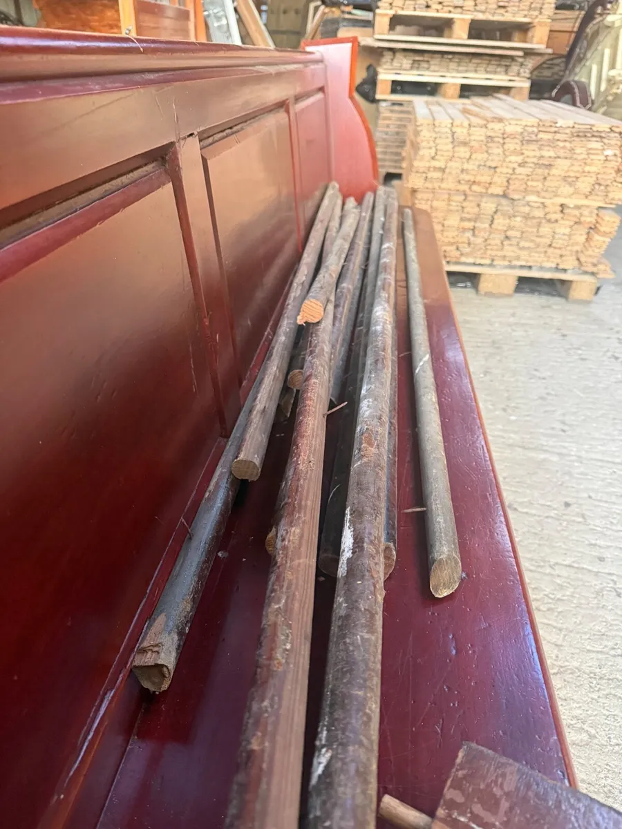 Pitch Pine altar beading for walking  sticks - Image 1