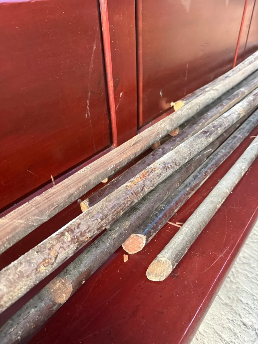 Pitch Pine altar beading for walking  sticks - Image 2