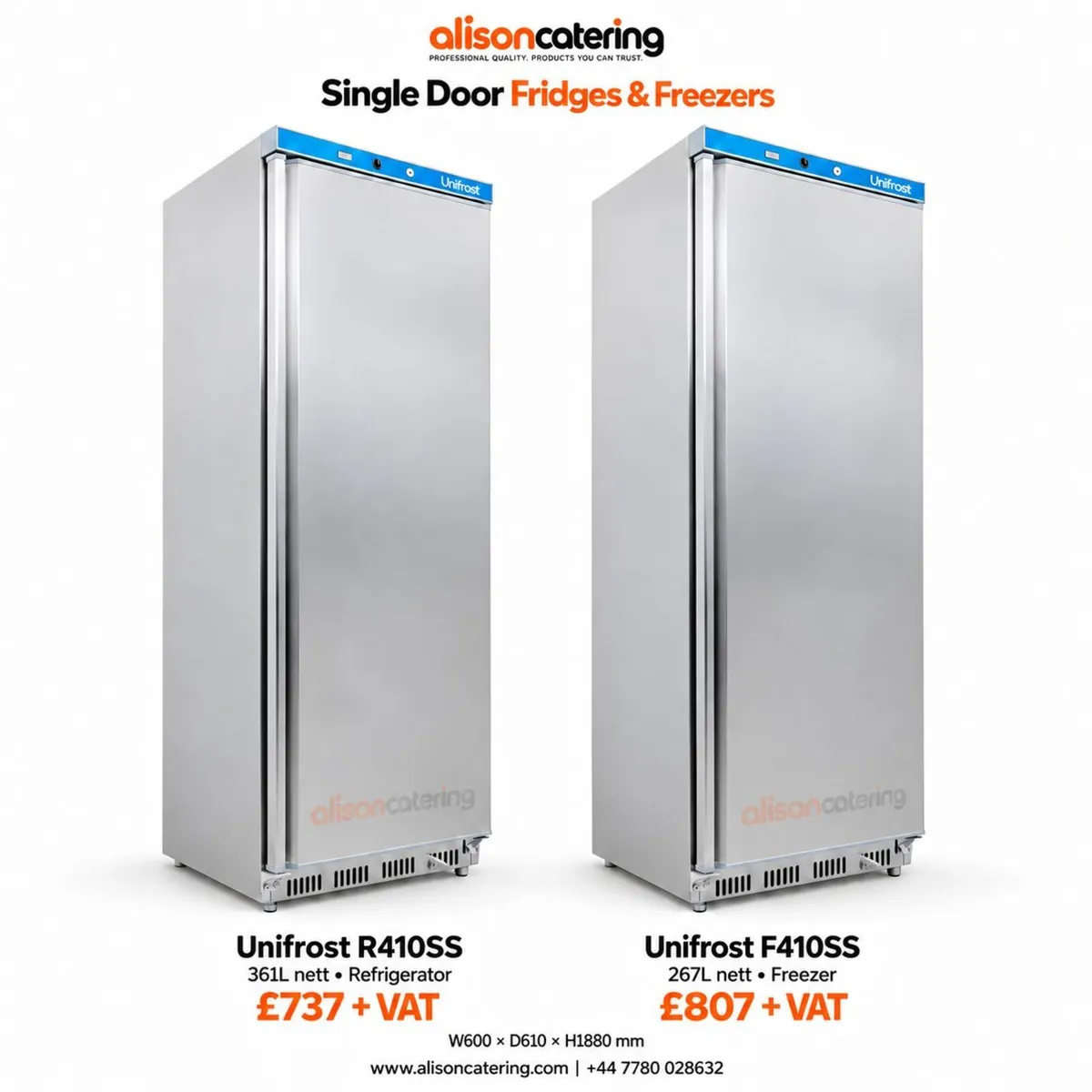 Commercial Fridges & Freezers - Single & Double - Image 2
