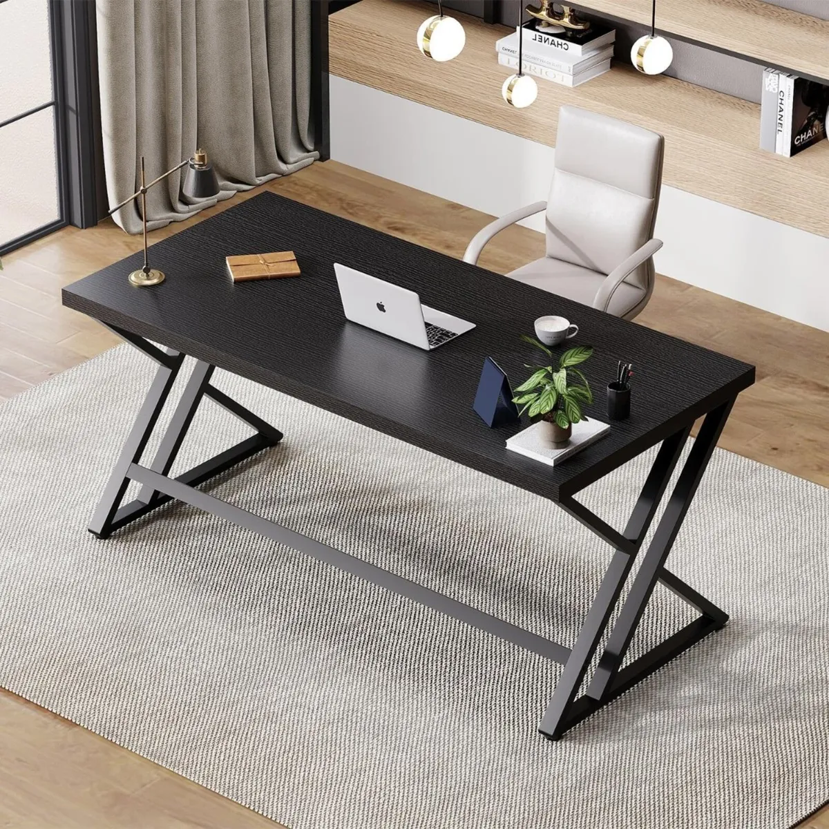 Computer Desk Gaming Office Table Long Desks - Image 4
