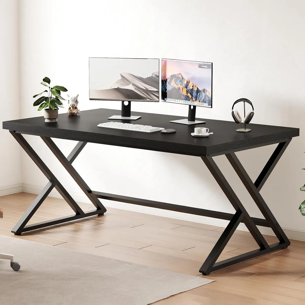 Computer Desk Gaming Office Table Long Desks - Image 1