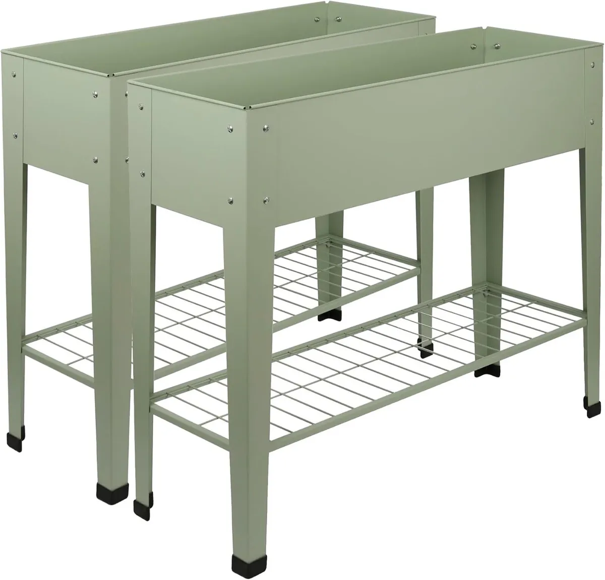 Elevated Raised Garden Beds with Legs Storage - Image 1
