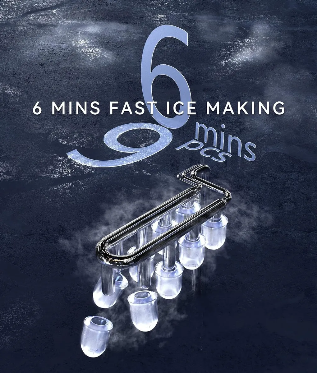 Ice Maker Machine Countertop 12KG 24h 2 Sizes - Image 2