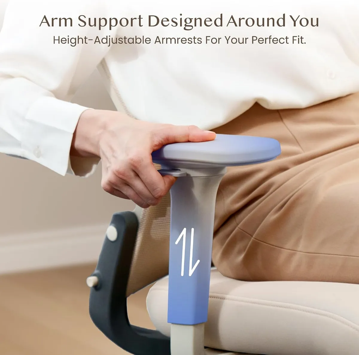 Ergonomic Office Chair Folding for Small Spaces - Image 3