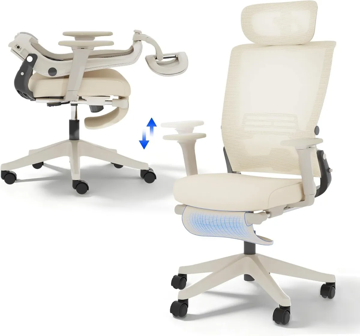 Ergonomic Office Chair Folding for Small Spaces - Image 1