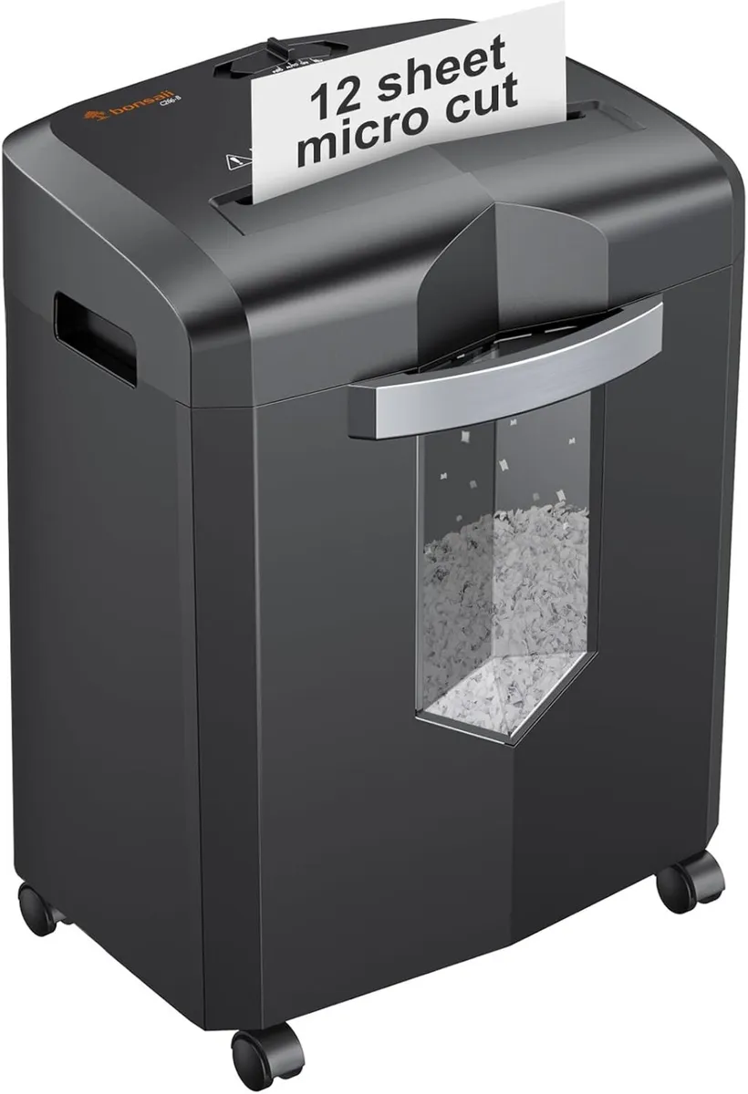 12-Sheet Micro-Cut Heavy Duty Paper Shredder - Image 1
