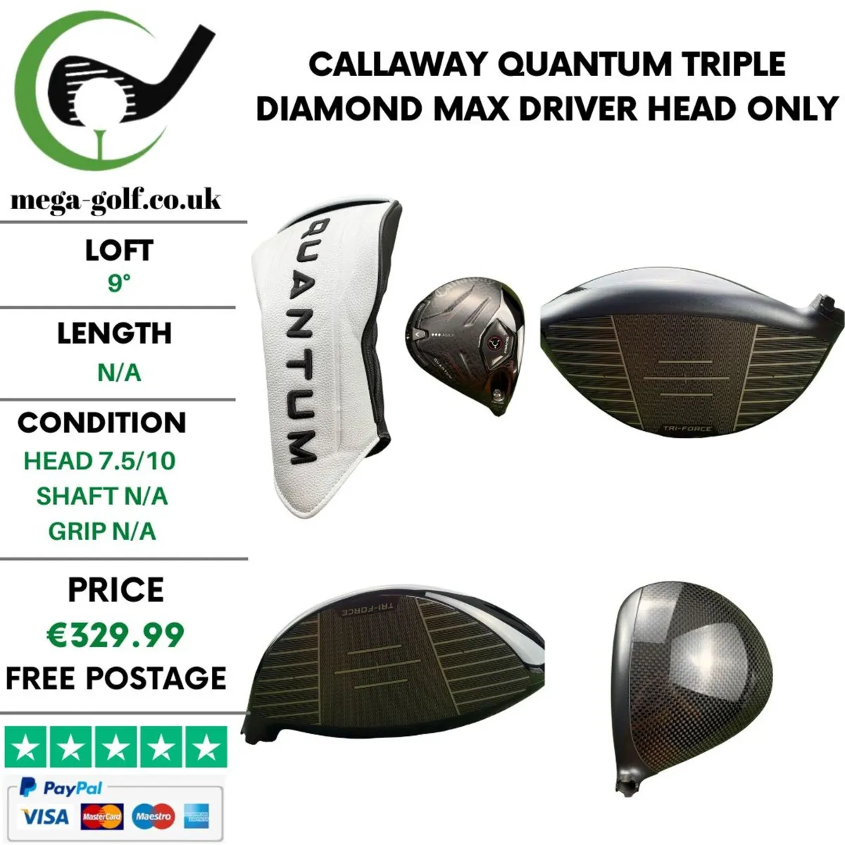 Callaway Quantum Triple Diamond Max Driver / 9° - Image 1
