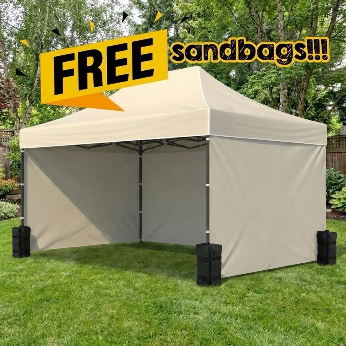 3x4.5m Heavy-Duty Pop Up Gazebo 40mm FREE delivery - Image 1