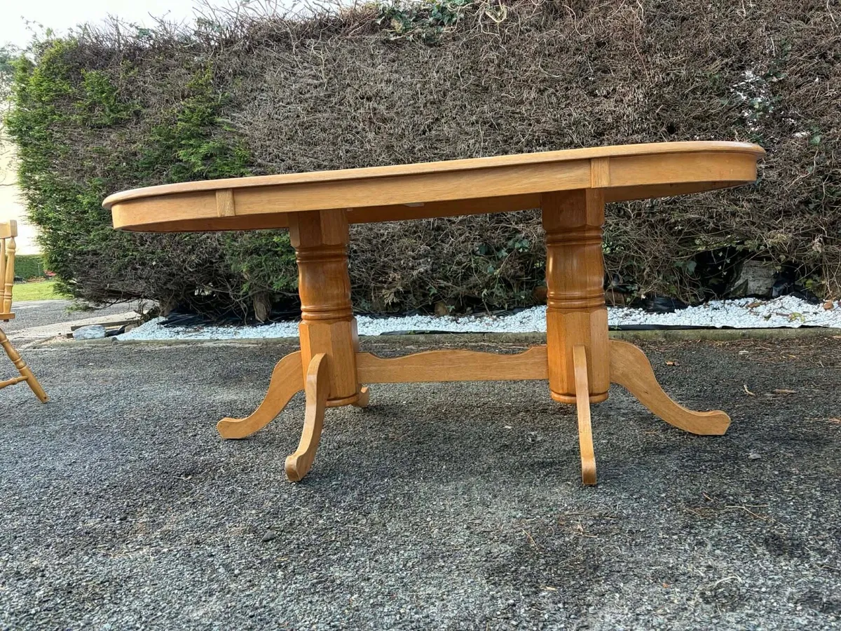 oak kitchen table - Image 2