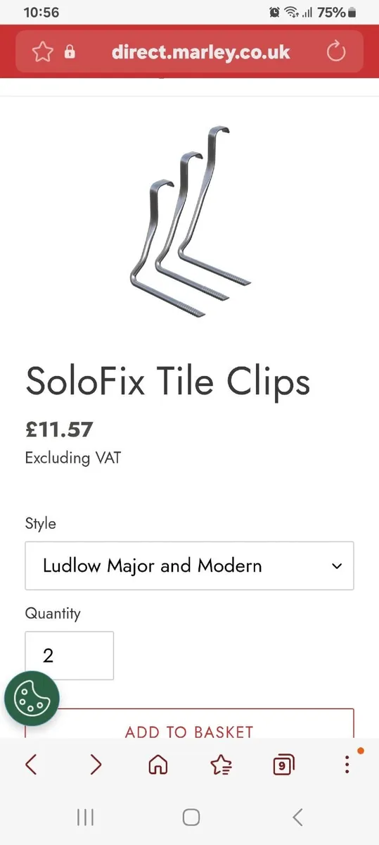 Marley Solofix roof clips,  PK70 - Image 1