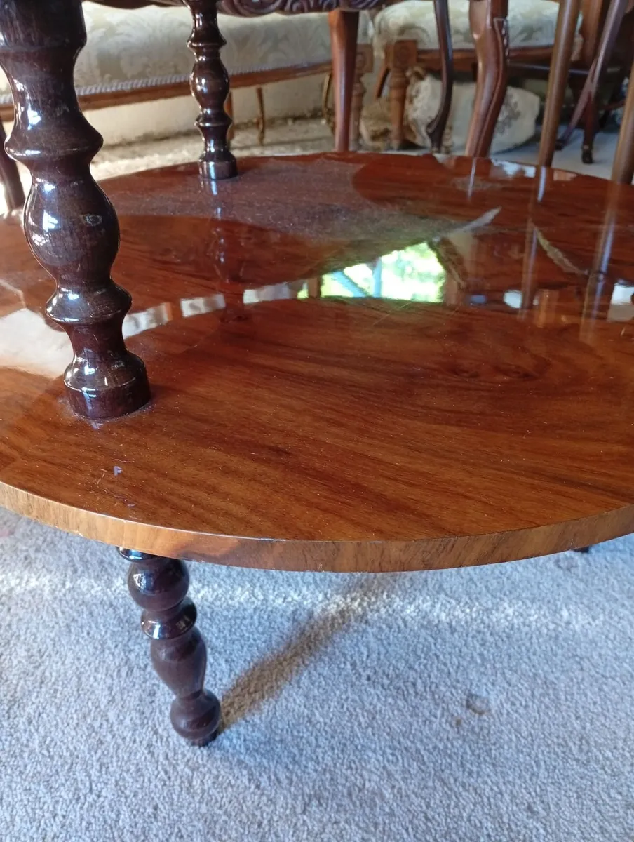 Vintage inlaid side/coffee table - Image 2
