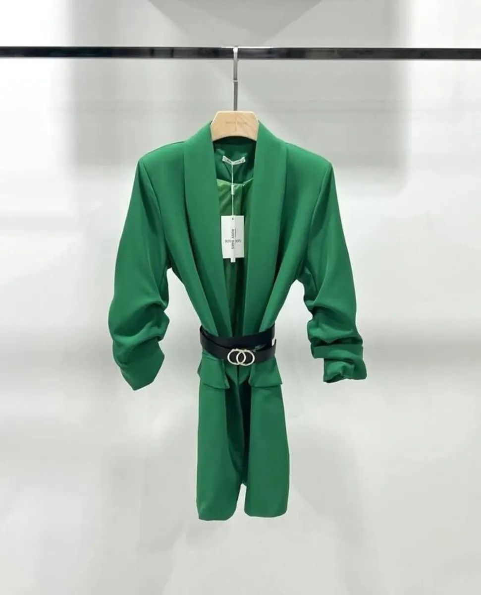Green blazer