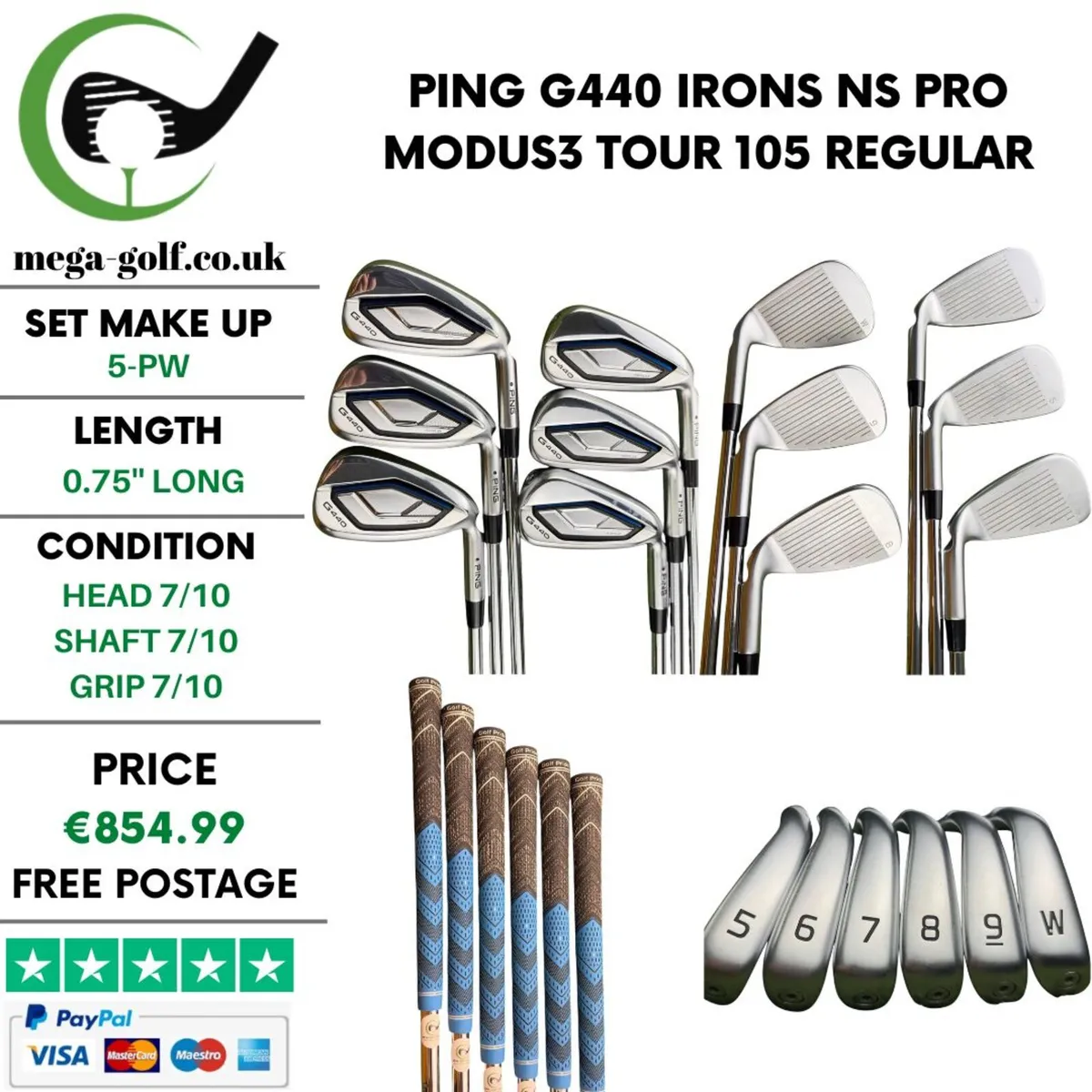 Ping G440 Irons / 5-Pw / Regular - Image 1