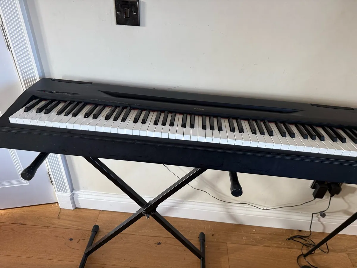 Yamaha piano and stand - Image 3