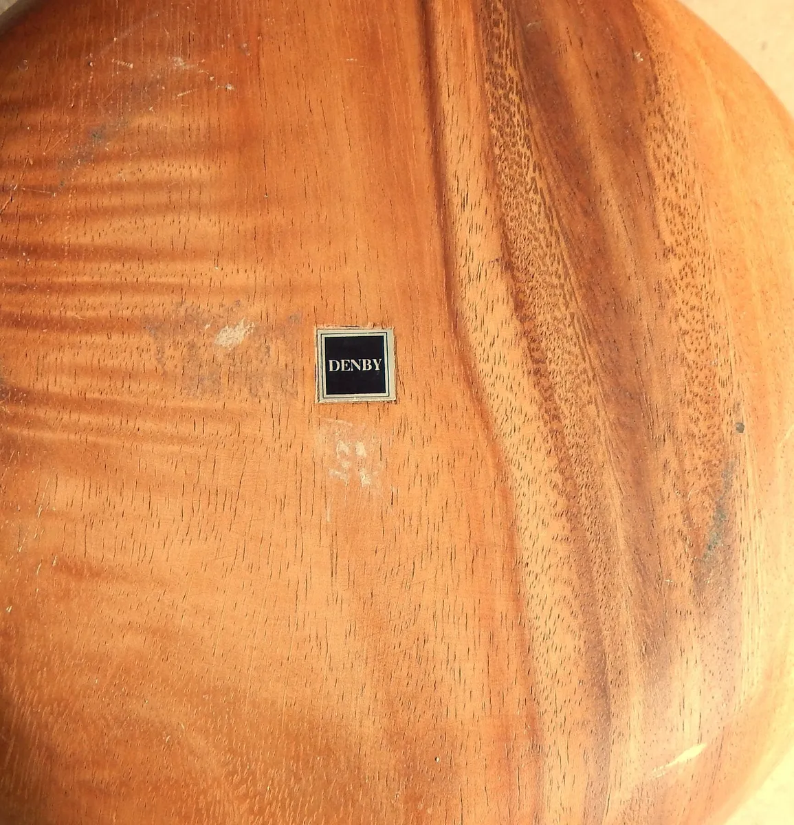 Denby Teak Handmade Wooden Fruit Bowl - Image 2