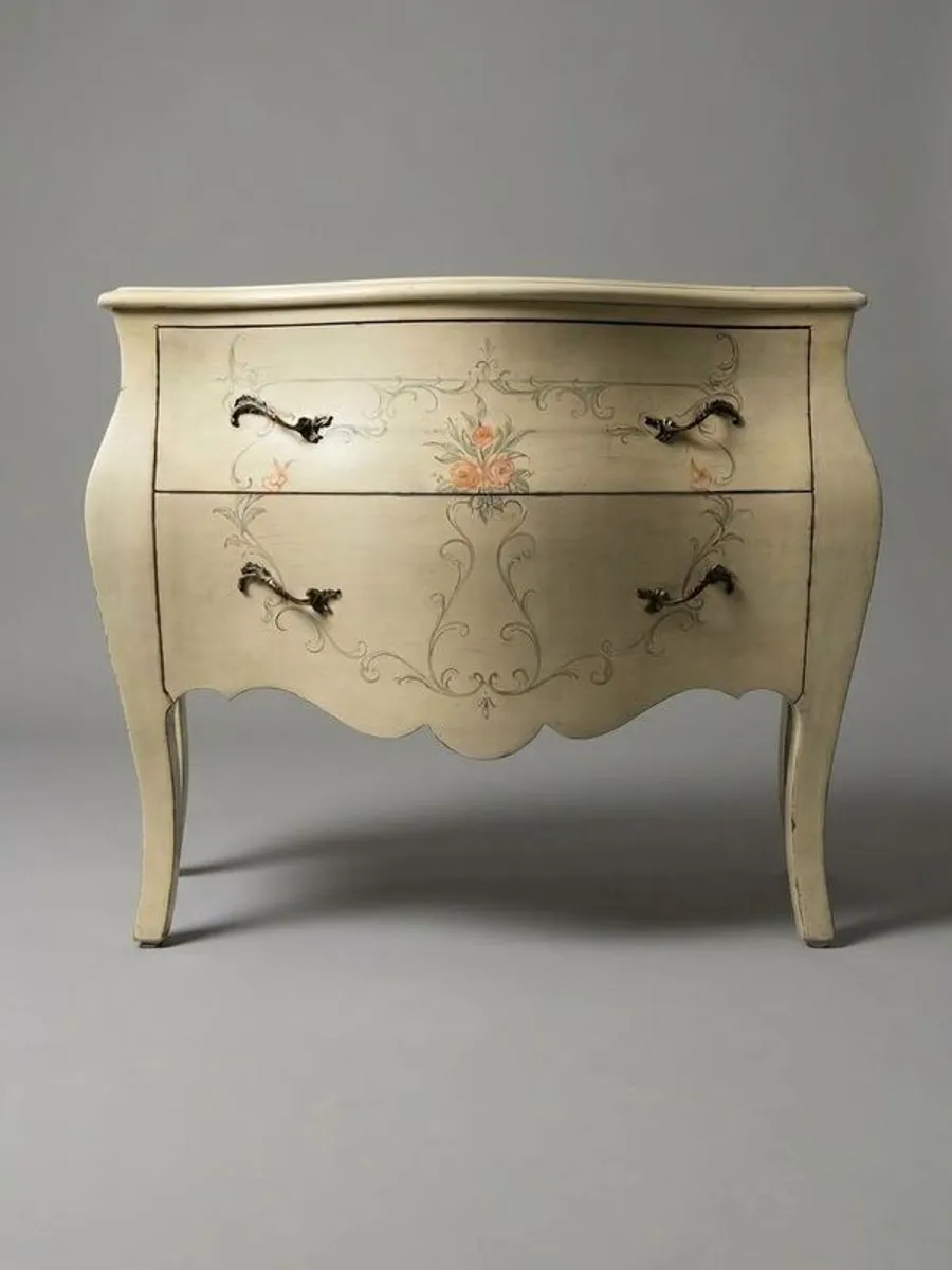Vintage Venetian-Style Painted Chest of Drawers - Image 1