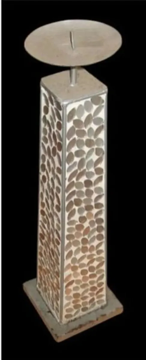 Pristine Harrods Tall Mosaic Candle Holder - Image 4