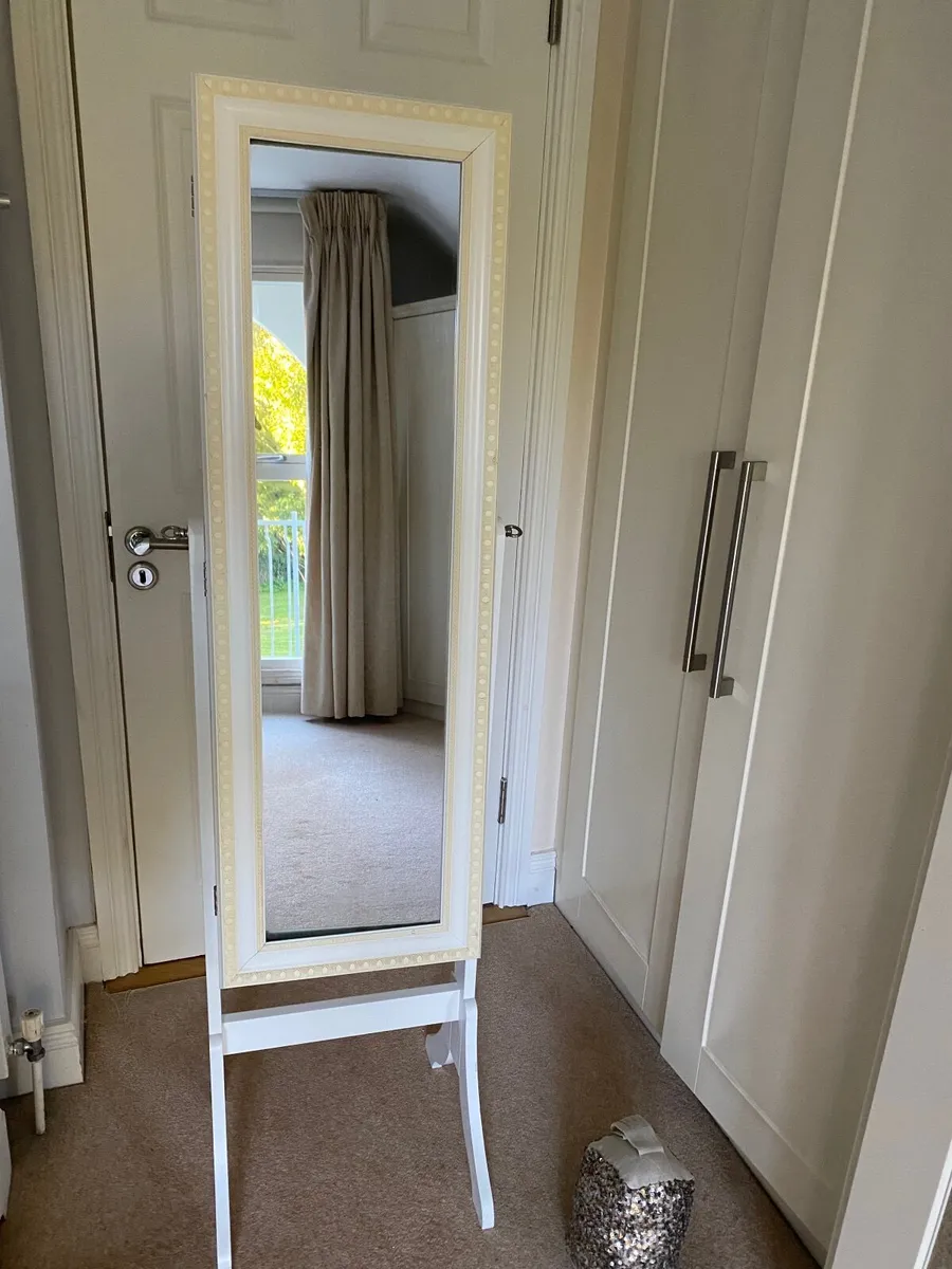 Free Standing Mirror unit  with internal storage - Image 1