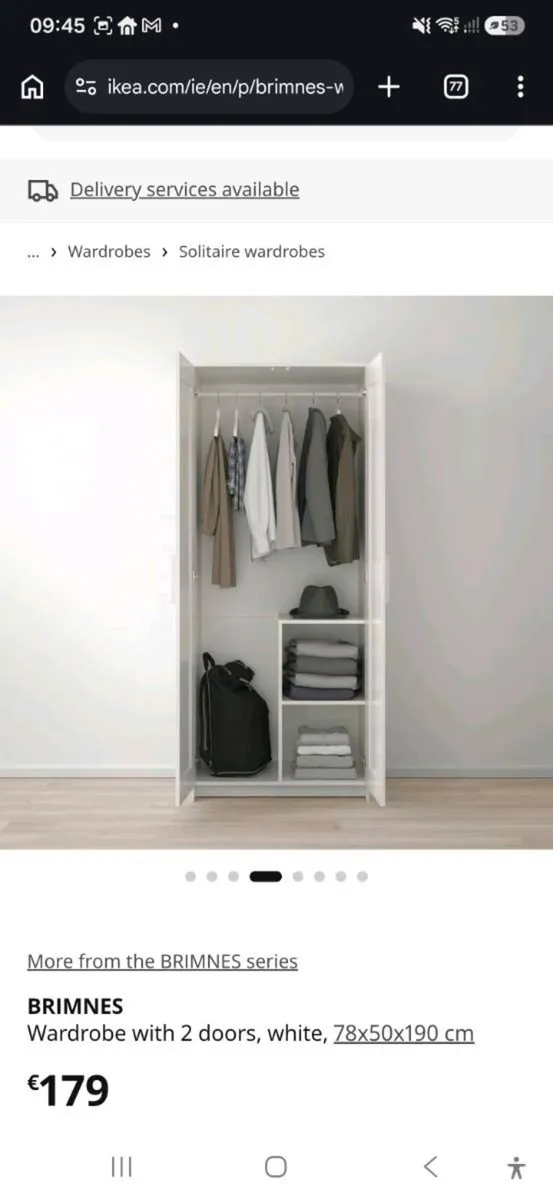 Ikea Brimnes Wardrobe - Image 4