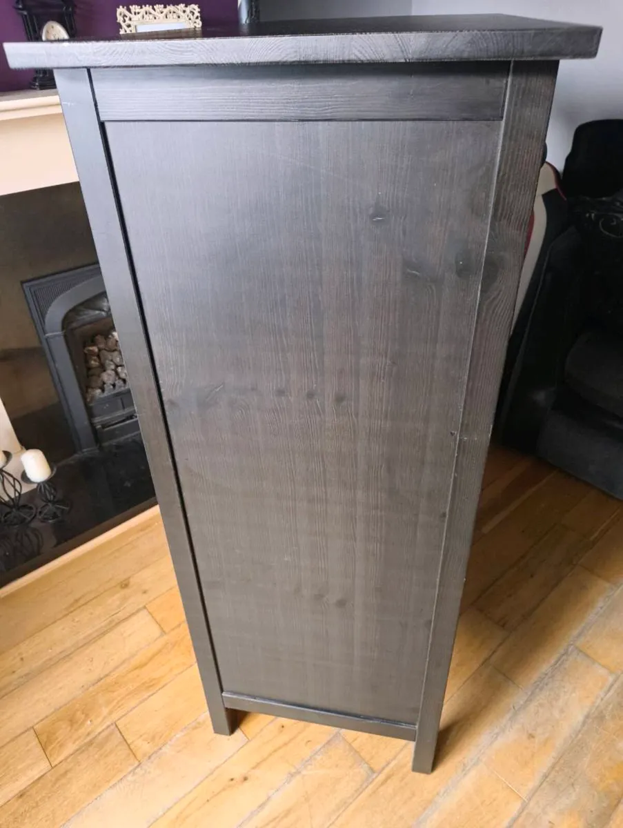 Black IKEA Hemnes large chest of drawers - Image 2