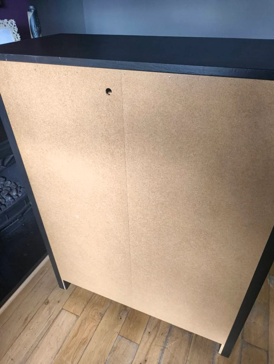 Black IKEA Hemnes large chest of drawers - Image 3