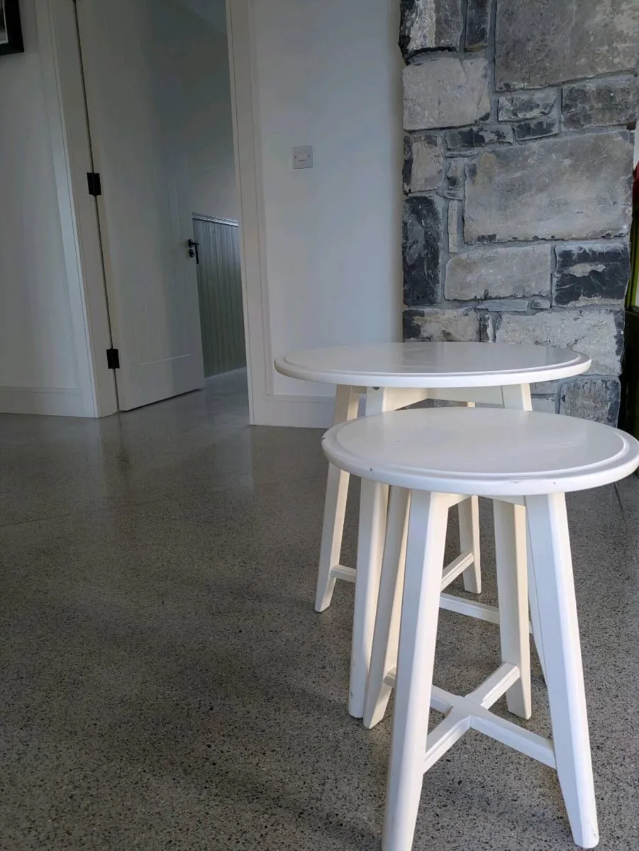 Ikea kregsta nest of tables x2 white - Image 1