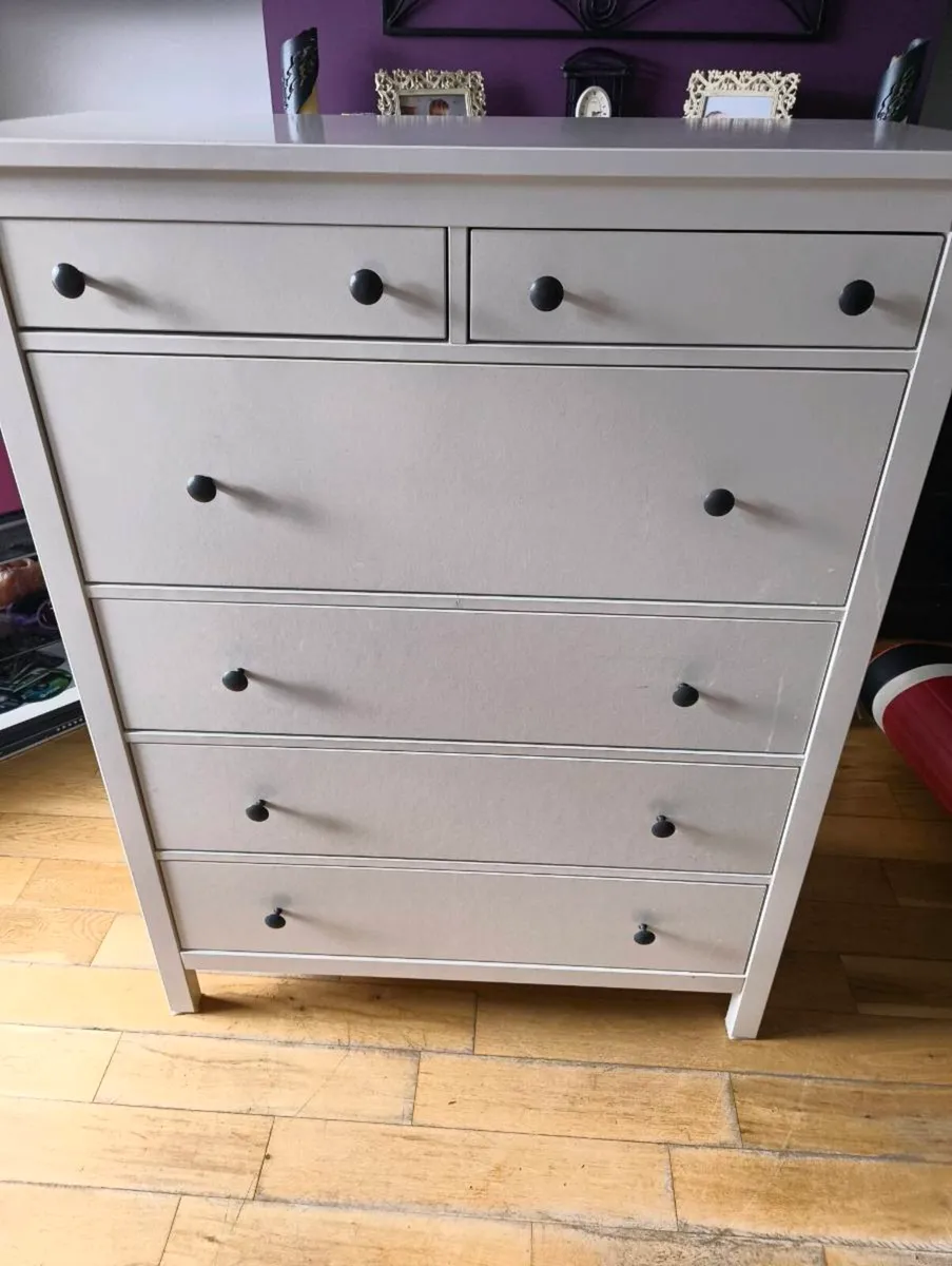 White IKEA Hemnes large chest of drawers - Image 1