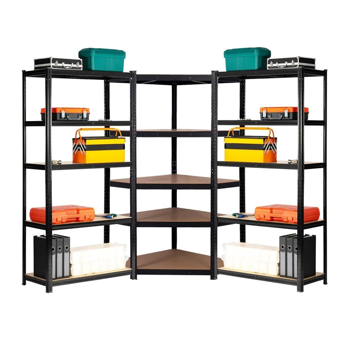 3 BAY SHELVING OFFER! | Black | 400mm Deep | Ref:B - Image 1