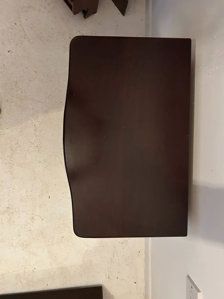 Beautiful Dark Wood Bedside Table / Nightstand - Image 2