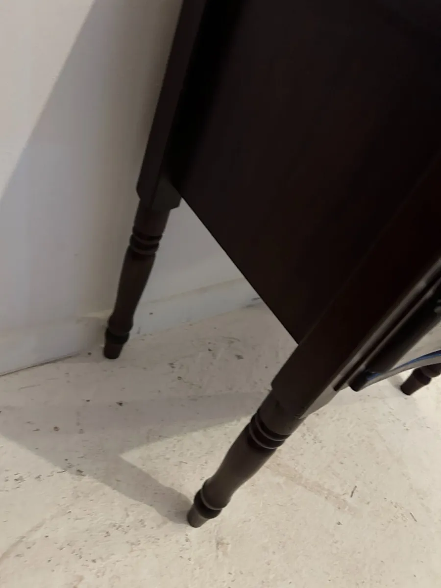 Beautiful Dark Wood Bedside Table / Nightstand - Image 4