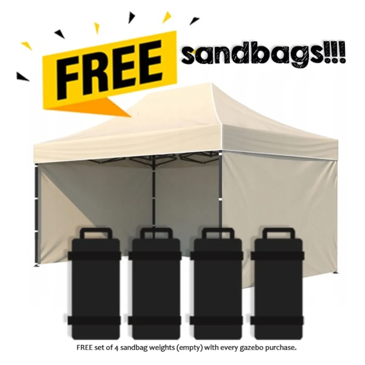NEW 3x3m Heavy-Duty Pop Up Gazebo *FREE delivery* - Image 3
