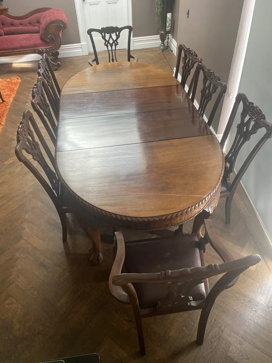 Victorian Table & chairs - Image 2