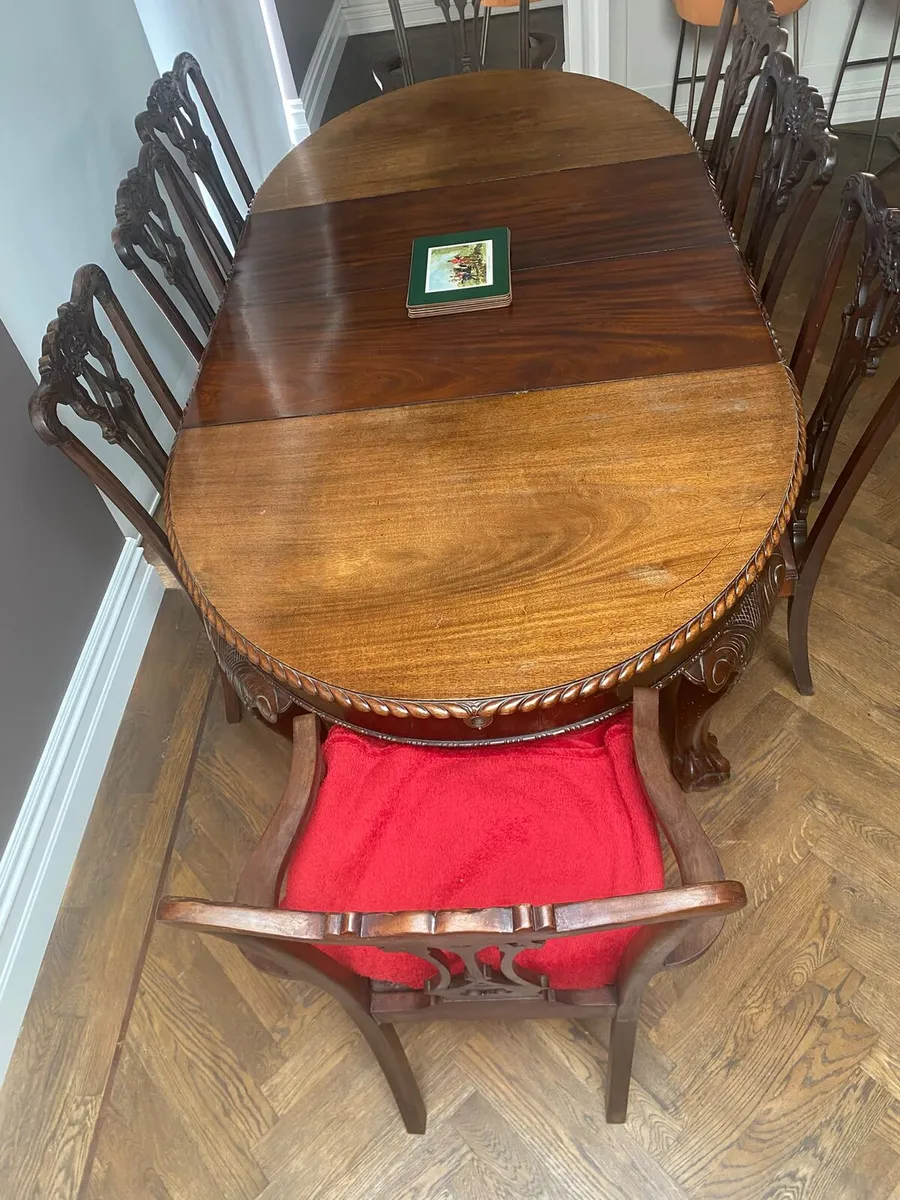 Victorian Table & chairs - Image 4