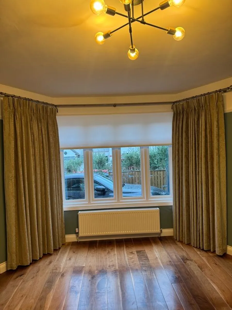 Bay Window Curtain with Brass poll - Image 2
