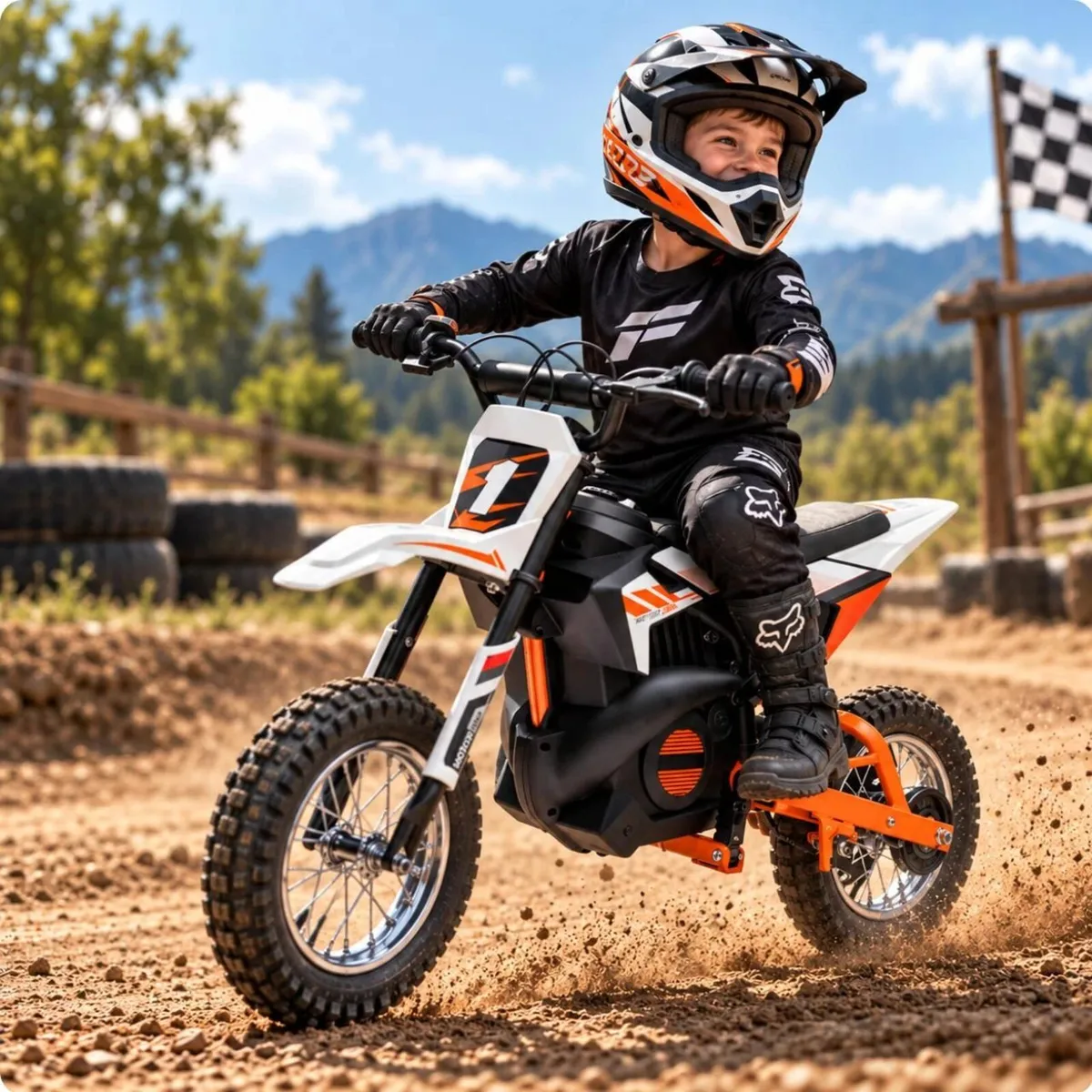 Dirt Race Scrambler 24V Electric Motorbike Orange
