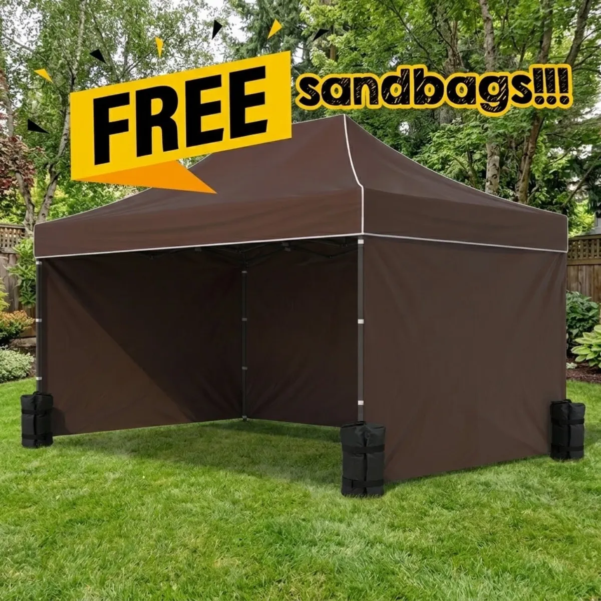 Heavy Duty Pop Up Gazebo Steel 40mm  3m x 4.5m - Image 1