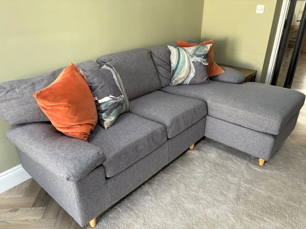 JYSK GEDVED Grey Corner Sofa - Excellent Condition - Image 1