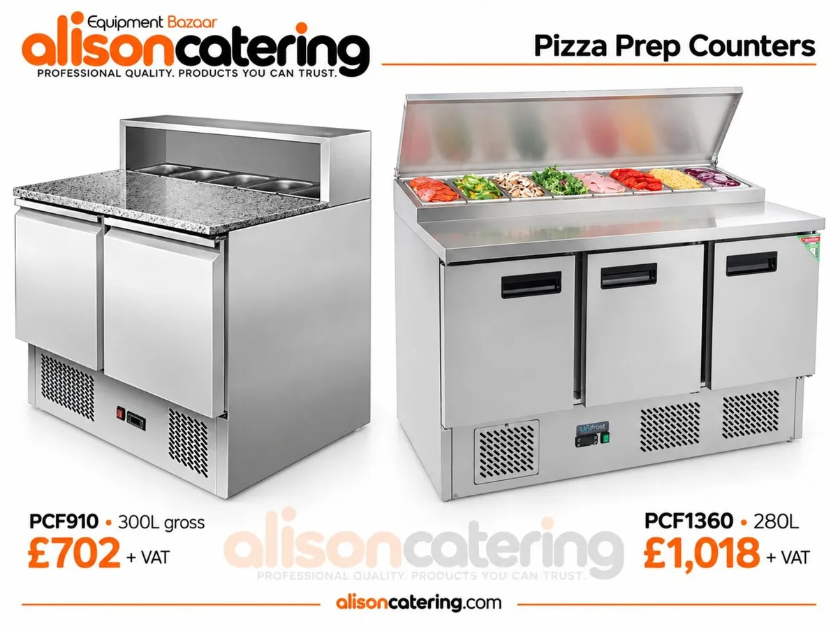 Pizza Prep Counters & Saladette Fridges - Image 3