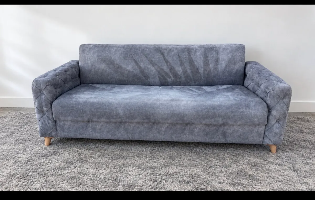 Blue corner sofa - Image 1
