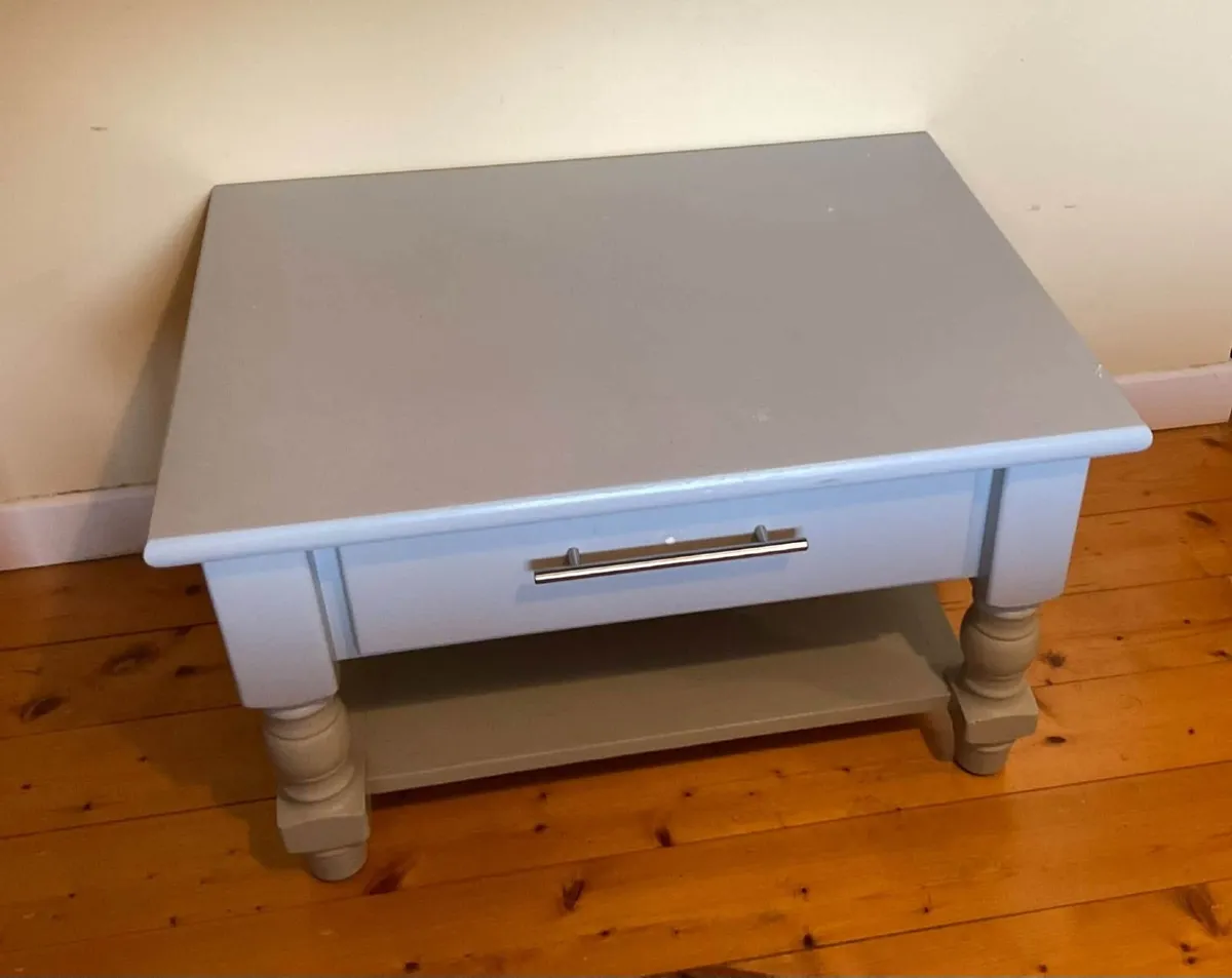 Coffee Table with Drawer & Lower Storage Shelf - Image 1