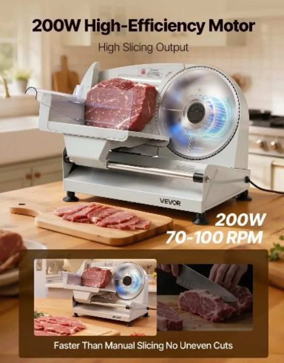Meat Slicer, Electric Deli Slicer - Image 2
